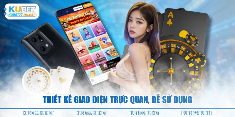 Thiết kế giao diện trực quan, dễ sử dụng